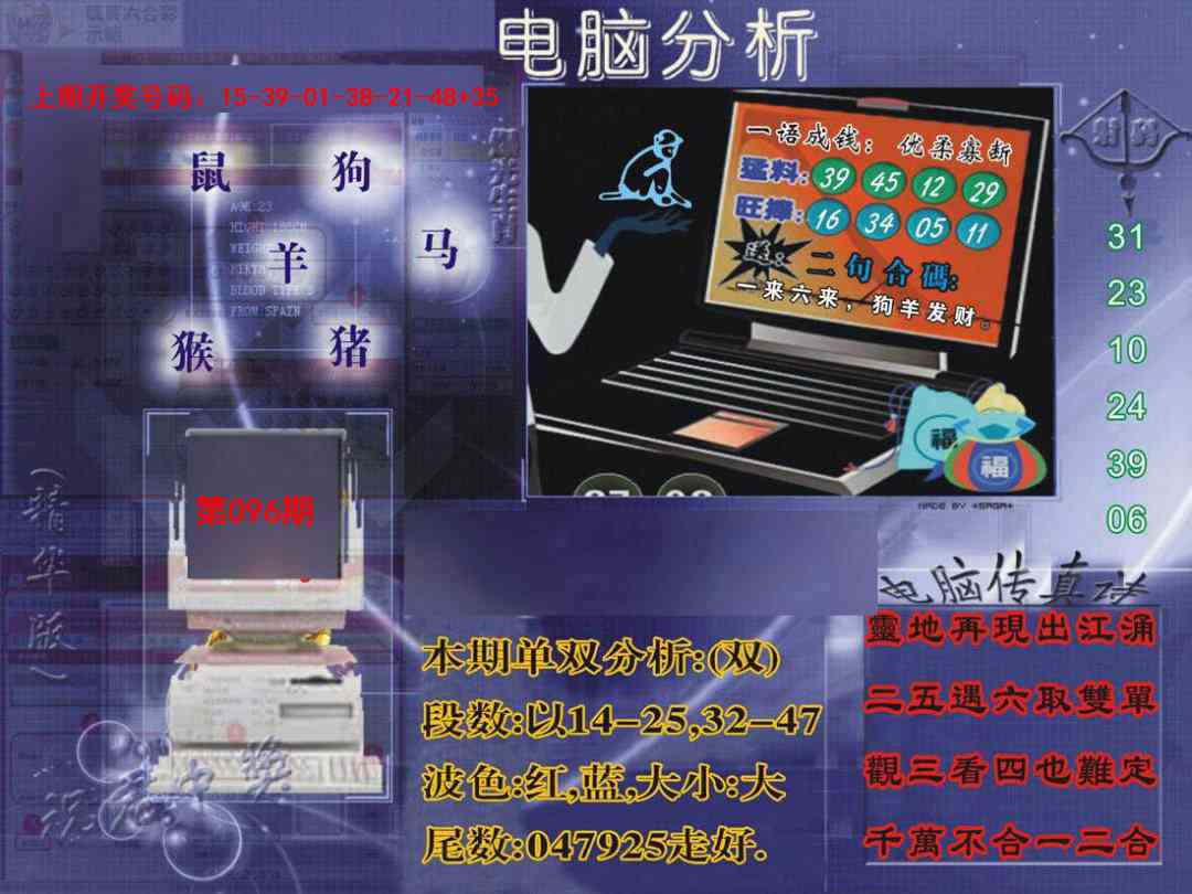 096期正版电脑分析贴士報[图]